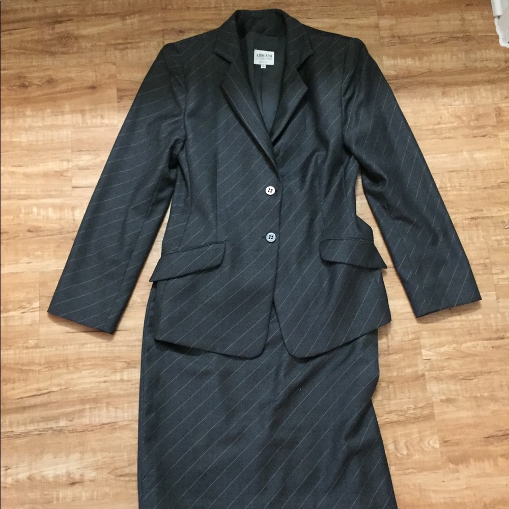 Armani Collezioni Two Piece Skirt Business Suit